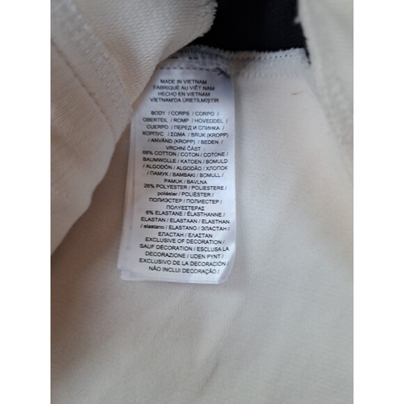 Ralph Lauren Womens Zip Up Performance Sweater White Black Logo Sporty Medium - Picture 8 of 9